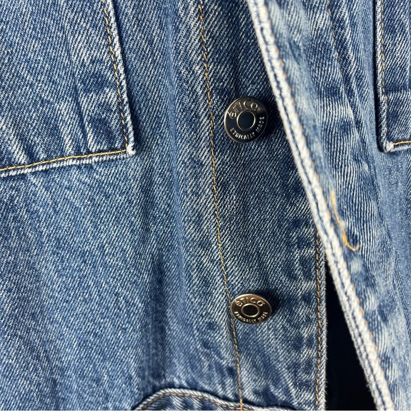 Ética Larson Utility Denim Jumpsuit Size Medium Blue - Picture 5 of 8